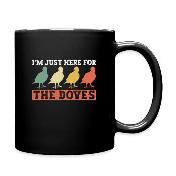 Taubenjagd Vogeljagd Vogeljäger Taubenjäger - Full Colour Mug - black - Right