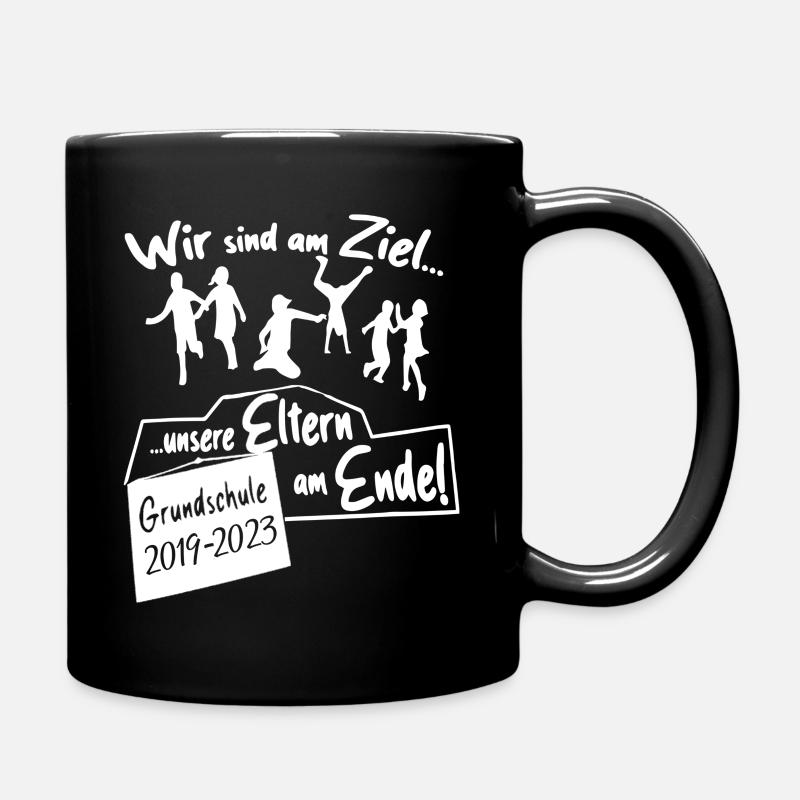 Grundschule Abschluss 4.Klasse Abgänger - Tasse einfarbig - Schwarz