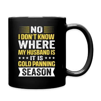 Gold Panning Gold Panning Gold Prospector - Full Colour Mug - black - Right