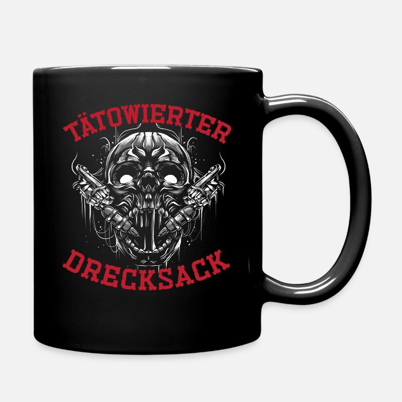 Tätowierter Drecksack Geschenk Tätowierer - Tasse einfarbig - Schwarz