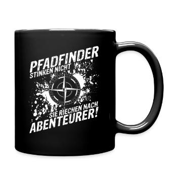 Pfadfinder Stinken Nicht Sie Riechen Nach Abenteue - Tasse einfarbig - Schwarz - Rechts