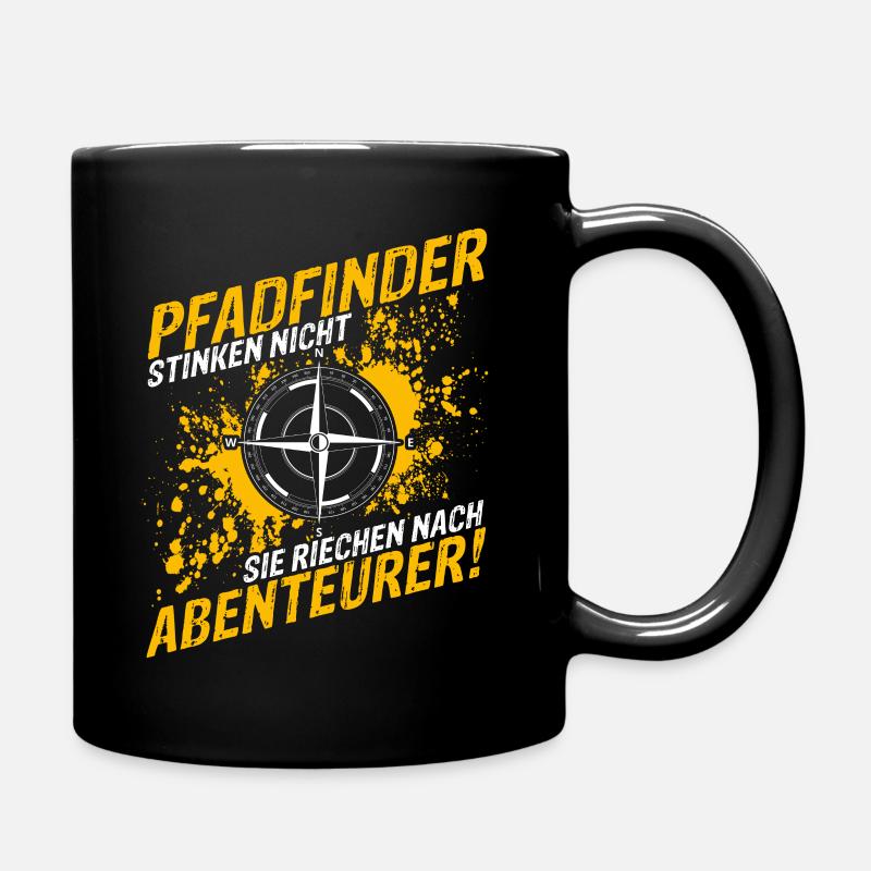 Pfadfinder Camping Zeltlager Zelten Zelt Geschenk - Tasse einfarbig - Schwarz