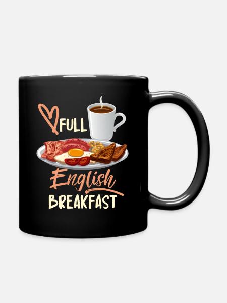 Petit-déjeuner anglais, devis de petit-déjeuner anglais - Mug uni - noir