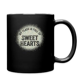 My Class Is Full Of Sweethearts - Full Colour Mug - black - Right
