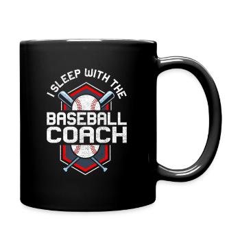Femme entraîneur de baseball Mère qui travaille - Mug uni - noir - Droite