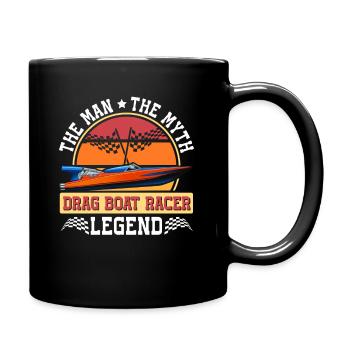 Drag Boat Racing Racer Speed Boat Driver Legend - Full Colour Mug - black - Right