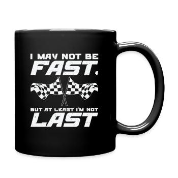 Sprint Car Dirt Track Racing - Tasse einfarbig - Schwarz - Rechts