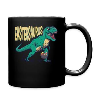 Eastersaurus Ostern T-Rex Dinosaurier Osterhase - Tasse einfarbig - Schwarz - Rechts