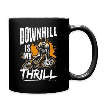 Outdoor MTB Biker Mountainbike Adrenalin Fahrradli - Tasse einfarbig - Schwarz - Rechts