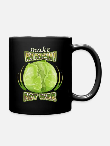 Kohl, Weißkohl, Kimchi, lustiger Spruch - Tasse einfarbig - Schwarz