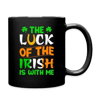 The happiness of the Irish is with me St. Patrick's day - Full Colour Mug - black - Right