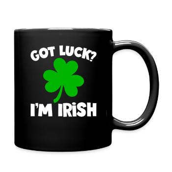 St. Patrick's day Happiness of the Irish Irish Luck - Full Colour Mug - black - Right