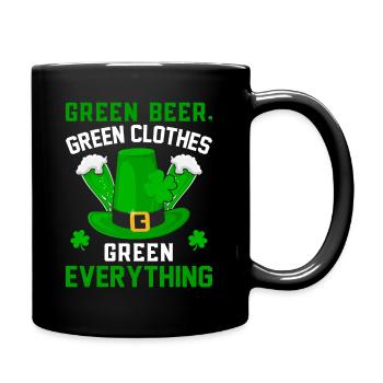 St Patrick´s day Irish Alles Grün St. Patricks day - Tasse einfarbig - Schwarz - Rechts