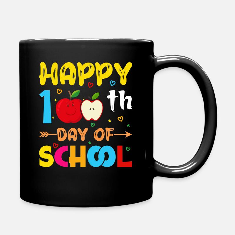 100 jours école enfant école débutants - Mug uni - noir