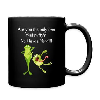 Conception de grenouille mignonne et drôle avec slogan cool - Mug uni - noir - Droite