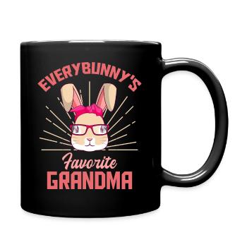 Grand-mère préférée de Everybunny Grand-mère Grand-mère Pâques - Mug uni - noir - Droite