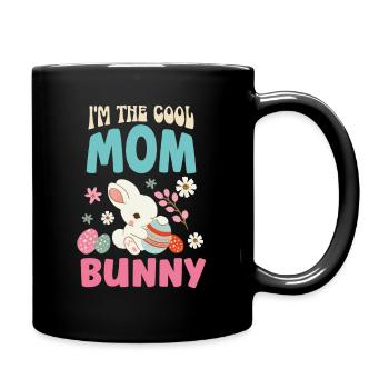 Je suis le lapin de Pâques cool maman maman Pâques - Mug uni - noir - Droite