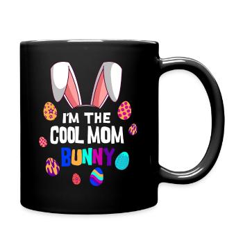 Je suis le lapin de Pâques cool maman maman Pâques - Mug uni - noir - Droite