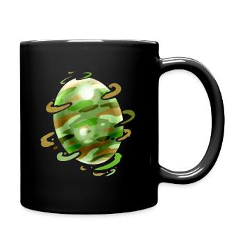 Camouflage Painted Easter Egg For Egg Hunt On - Full Colour Mug - black - Right