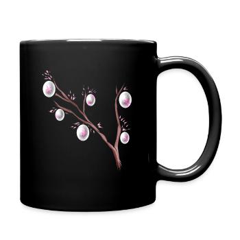 Easter Decoration Easter Eggs On A Branch For - Tasse einfarbig - Schwarz - Rechts