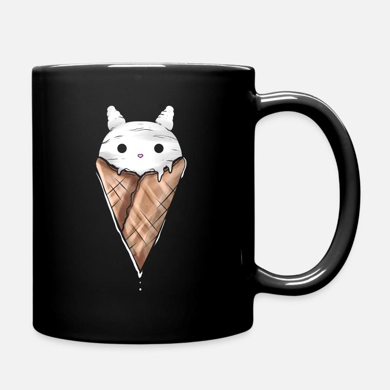 Doux cône de crème glacée de lapin de Pâques à Pâques - Mug uni - noir