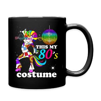 Tenue Année 80 Licorne Disco Au Bout De La Nuit - Mug uni - noir - Droite