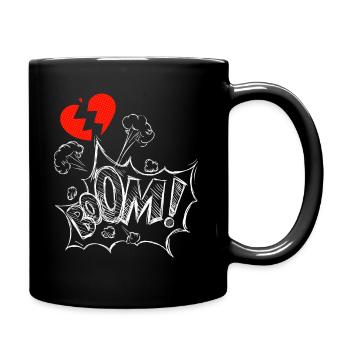 Lovesickness, broken-hearted, broken - Full Colour Mug - black - Right