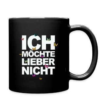 Bartleby the Schreiber - Ich möchte lieber nicht - Tasse einfarbig - Schwarz - Rechts