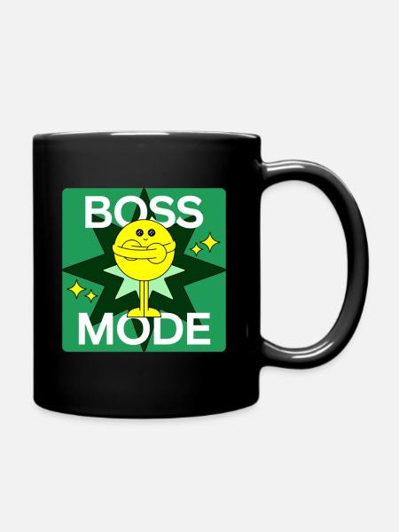 Boss-Modus - Tasse einfarbig - Schwarz