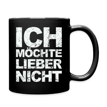 Bartleby the Schreiber - Ich möchte lieber nicht - Tasse einfarbig - Schwarz - Rechts