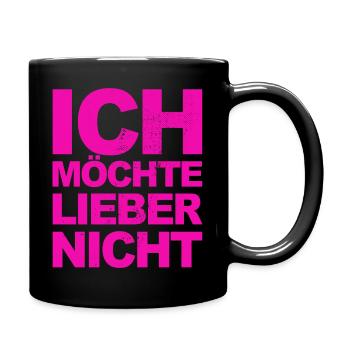 Bartleby the Schreiber - Ich möchte lieber nicht - Tasse einfarbig - Schwarz - Rechts