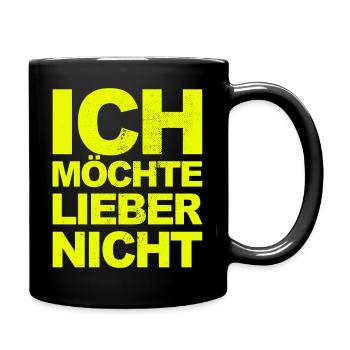 Bartleby the Schreiber - Ich möchte lieber nicht - Tasse einfarbig - Schwarz - Rechts