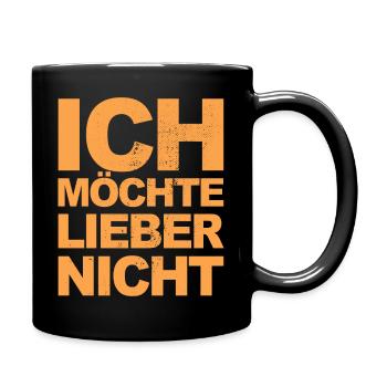 Bartleby the Schreiber - Ich möchte lieber nicht - Tasse einfarbig - Schwarz - Rechts