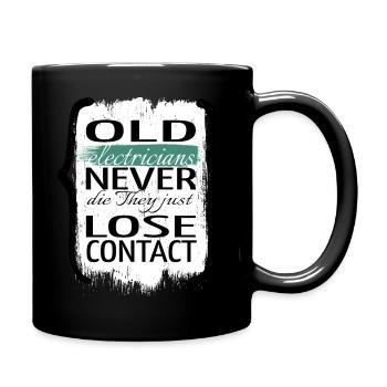 Electrician Beer Coffee Bday Birthday Funny - Full Colour Mug - black - Right