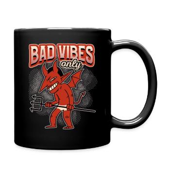 Funny saying with devil-devil, Devil Satan - Full Colour Mug - black - Right