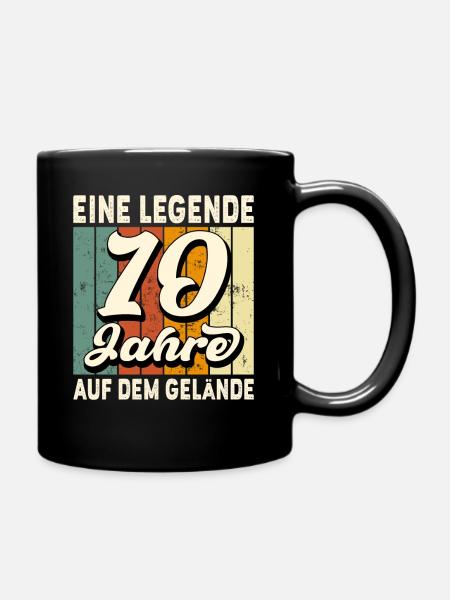 Jubiläum 10 Jahre Geschenk Arbeit Lustig Spruch - Tasse einfarbig - Schwarz
