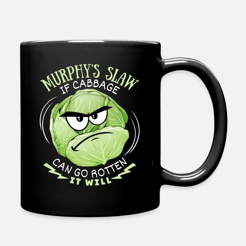 Chou drôle, drôle de dicton, Murphy’s Slaw, bande dessinée - Mug uni - noir