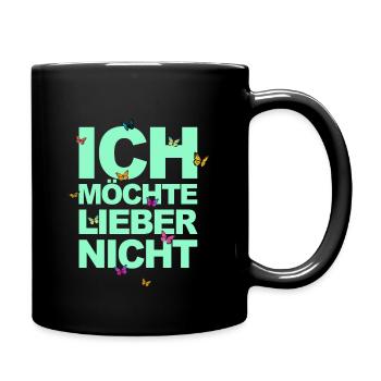 Bartleby der Schreiber - Ich möchte lieber nicht - Tasse einfarbig - Schwarz - Rechts