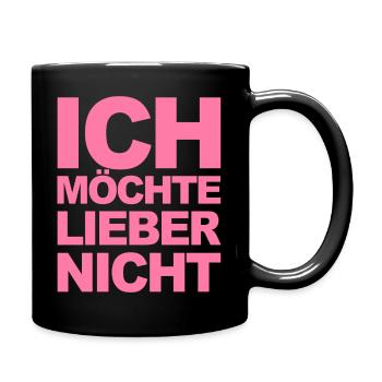 Bartleby der Schreiber - Ich möchte lieber nicht - Tasse einfarbig - Schwarz - Rechts