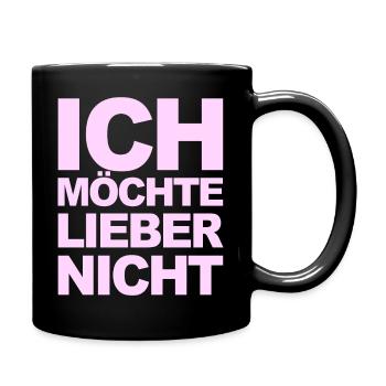 Bartleby der Schreiber - Ich möchte lieber nicht - Tasse einfarbig - Schwarz - Rechts