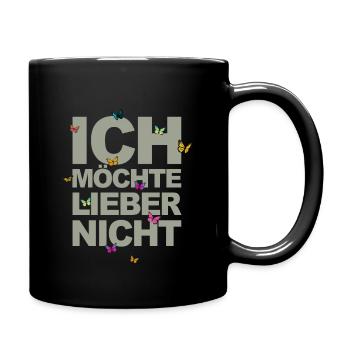 Bartleby der Schreiber - Ich möchte lieber nicht - Tasse einfarbig - Schwarz - Rechts