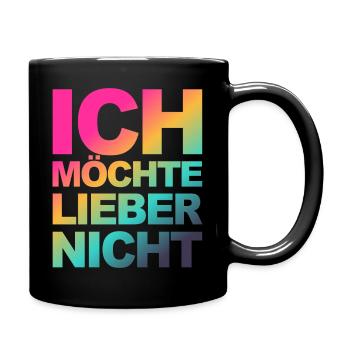 Bartleby der Schreiber - Ich möchte lieber nicht - Tasse einfarbig - Schwarz - Rechts