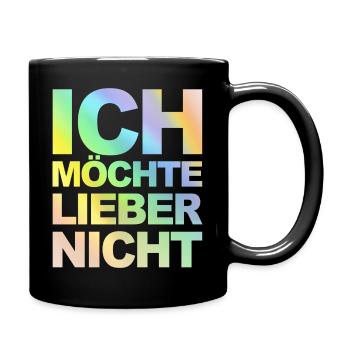 Bartleby der Schreiber - Ich möchte lieber nicht - Tasse einfarbig - Schwarz - Rechts