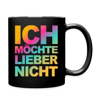 Bartleby der Schreiber - Ich möchte lieber nicht - Tasse einfarbig - Schwarz - Rechts