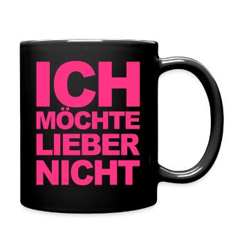 Bartleby der Schreiber - Ich möchte lieber nicht - Tasse einfarbig - Schwarz - Rechts