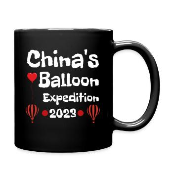 Vintage Chinese Spy Balloon China's Surveillance - Mug uni - noir - Droite
