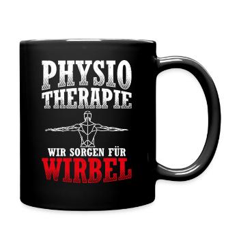Physiotherapeut Sport Therapeut Spruch Geschenk Ph - Tasse einfarbig - Schwarz - Rechts