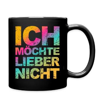 Bartleby der Schreiber - Ich möchte lieber nicht - Tasse einfarbig - Schwarz - Rechts