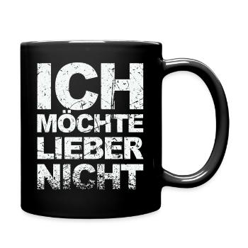 Bartleby der Schreiber - Ich möchte lieber nicht - Tasse einfarbig - Schwarz - Rechts