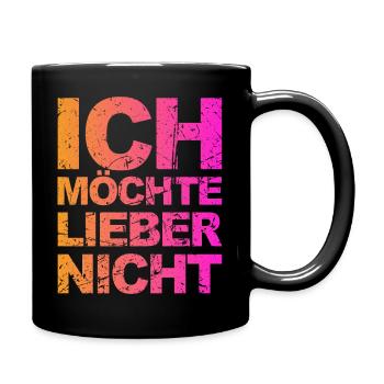 Bartleby der Schreiber - Ich möchte lieber nicht - Tasse einfarbig - Schwarz - Rechts